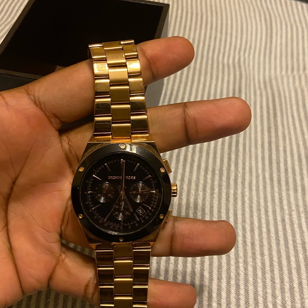 Rose gold Michael Kors watch